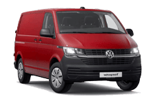 Car Hire Bury - Red VW Transporter Automatic - Van hire Bury